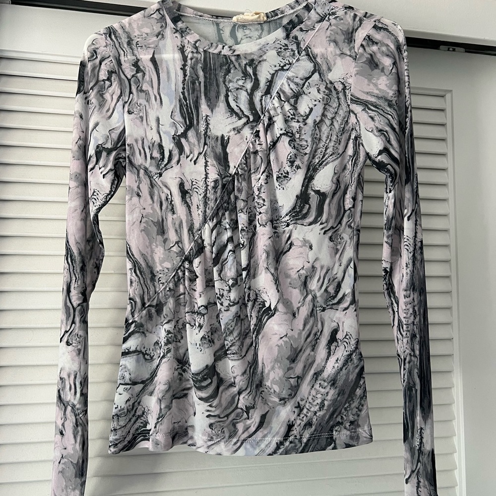 Nordstrom Open Edit sheer mesh top